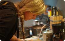 sophisticated hen party idea: cookery school