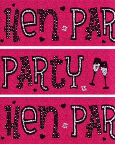 Hen Night Wall Banners Pink Foil Party Decorations Pa 573 Hen Night Wall Banners Pink Foil Party