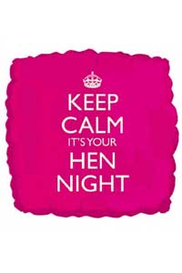 keep calm it's your hen night balloon accessory