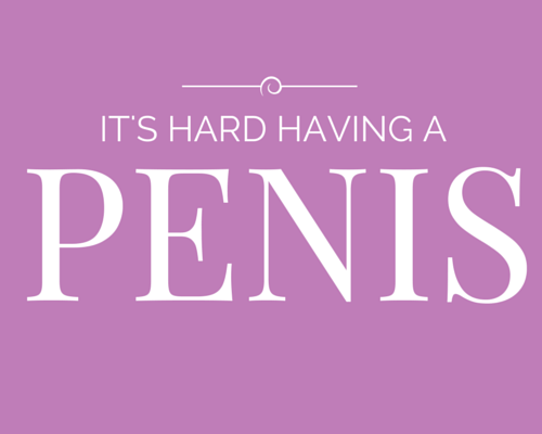 its hard having a penis hen party game